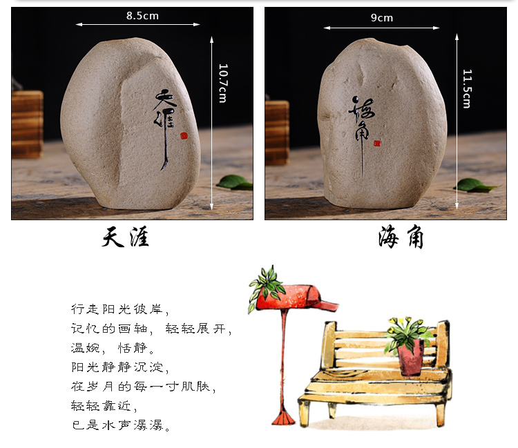 Sáng tạo chạm khắc cá tính thời trang hoa bình hoa trang trí nhà thủy canh hoa đá hoa khô - Vase / Bồn hoa & Kệ chậu cây xi măng