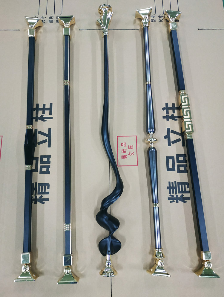 Aluminium Art Stairway Columns Armrests Iron Guard Fencing Rod Anassembled Ecstasy Accessories Eurostyle Light Lavish Minimalist