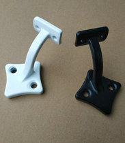 Solid cast iron wall support black and white solid wood stair column handrail enclosure railing aisle corridor wall accessories