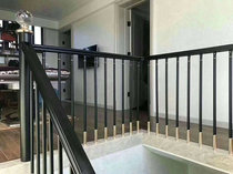Aluminum art light luxury staircase column handrail iron fence Assembly activity shaking head base accessories modern simple