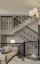 Iron stair column handrail guard railing safety group work home decoration shaking head accessories new Chinese style modern simple European style