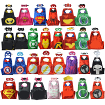 70cm Double layer childrens Superman Cloak Spider-Man Birthday Party Cloak Superhero Kids Superhero
