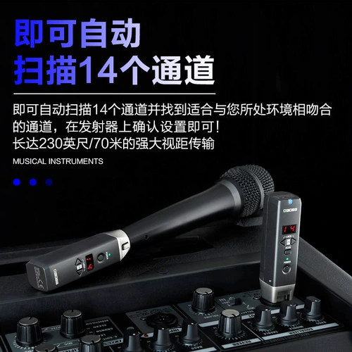 Roland Boss WL30XLR Microphone Специальная беспроводная беспроводная система передает микрофон для перемещения приемника, подключать и воспроизводить