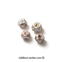 Xitan ~ 925 silver 22K gold capital Buddha Guardian Buddha seed word beads with beads beads hand string Buddha beads high-end accessories