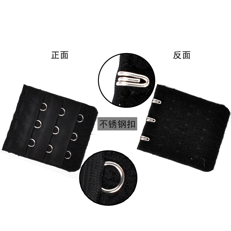 Đồ lót dài khóa áo ngực mở rộng khóa khóa tăng trưởng 2 khóa 3 khóa 4 khóa bốn móc phụ kiện cộng với dây đeo thời trang đồ lót