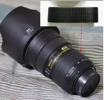 Suitable for Nikon 24-70 lens headgear leather zoom leather lens rubber ring leather case