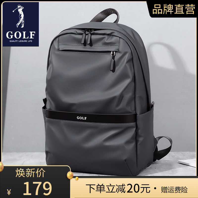 Golf new men's double shoulder bag Business Leisure Computer Shoulder Bag Travel Brief Students Fashion Trends School Bags