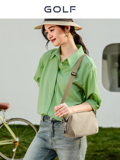 GOLF斜挎包女包2025新款轻便高颜值大容量百搭休闲单肩包轻量出行