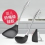 Chảo chống dính chảo silicone Đức nồi xẻng nhiệt độ cao nấu xẻng khuấy thìa dụng cụ nhà bếp bằng thép không gỉ thìa dụng cụ nhà bếp kệ đựng gia vị inox 304