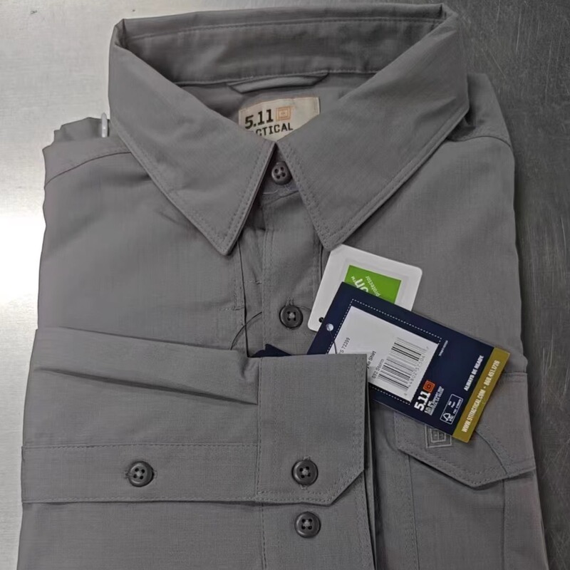 American 5.11 Striker Long-Sleeved Shirt, Commuter Lapel Tactical Men's Shirt, Wear-Resistant, Breathable, Water-Repellent 72399