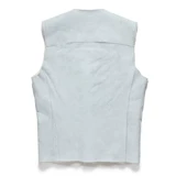 Шерстяной вкладыш, удерживающий тепло жилет, из натуральной кожи