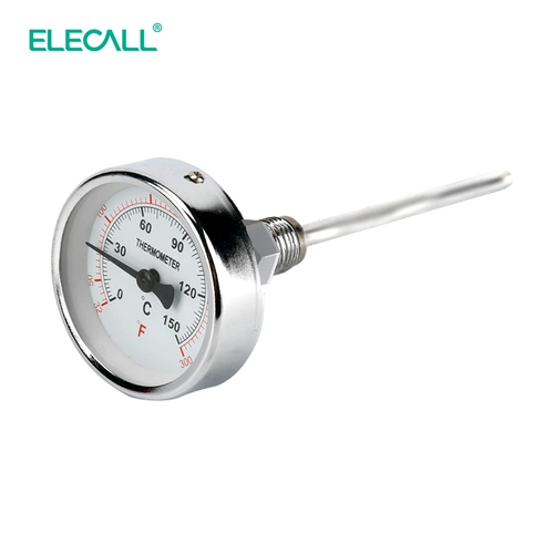 Элико Двойной металлический термометр WSS-3/4/501 Осевая 50-500 ℃ ТЕМПЕРАТУРА КОТЛОВА
