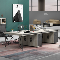 Office desk Office desk Simple modern staff desk 4 6 four-person workstation staff desk and chair combination