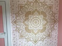 Mandala small fresh hanging cloth Bohemian girls bedroom lotus decorative cloth B&B background cloth wall cloth tapestry