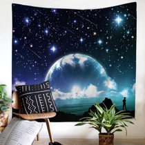Nordic universe starry sky starlight tapestry ins background wall cloth shooting Decorative hanging cloth Tapestry Curtain hanging cloth Tablecloth