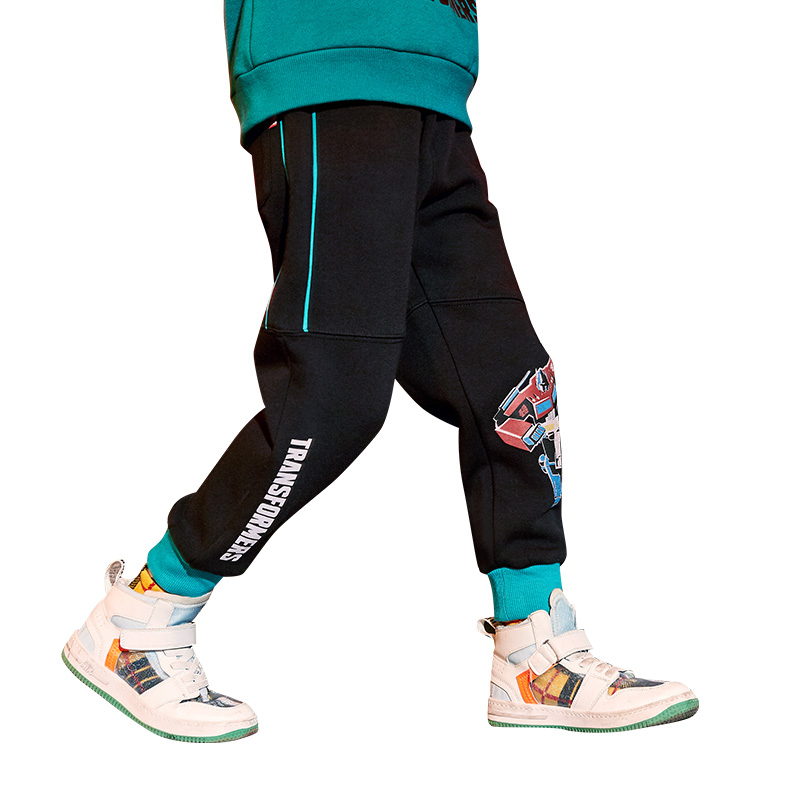 Chàng trai cộng với quần nhung childrens lỏng quần sweatpants 2020 mùa thu / mùa đông giữa mới và trẻ em lớn bên ngoài mặc Hàn Quốc phiên bản của trẻ em quần áo.