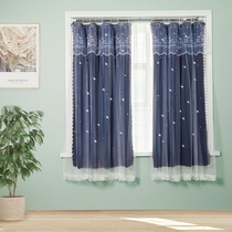 Toilet curtains 20 years new non-perforated shade cloth room Velcro self-adhesive rental room cloth household short curtain
