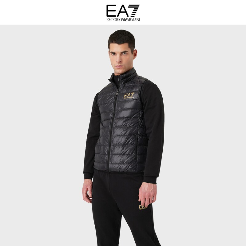 EMPORIO ARMANI Armani EA7 light 90 white duck down vest men's 2022 winter