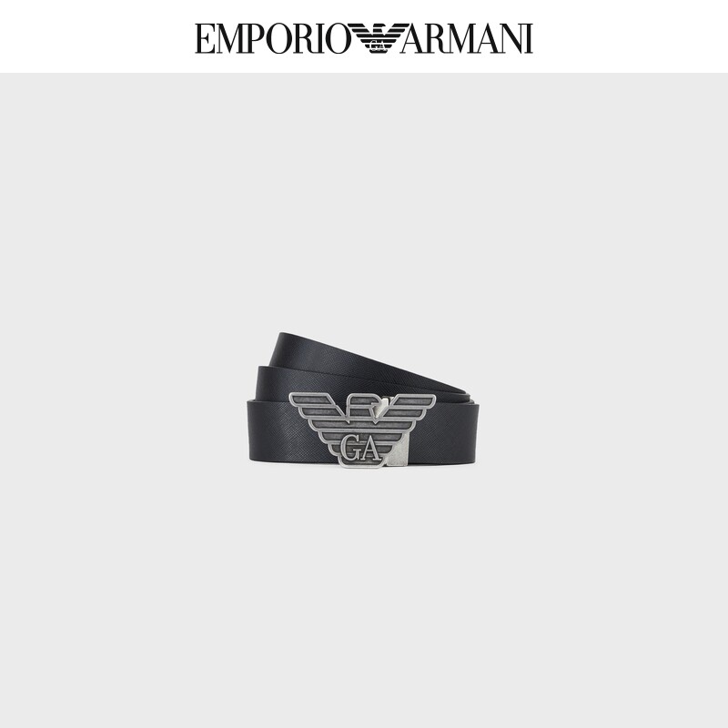 (Christmas gift) EMPORIO ARMANI Armani classic LOGO belt gift box set male