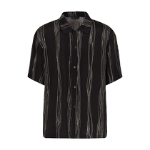 EMPORIO ARMANI Armani 24 summer resort-style lapel printed rayon shirt for men and women