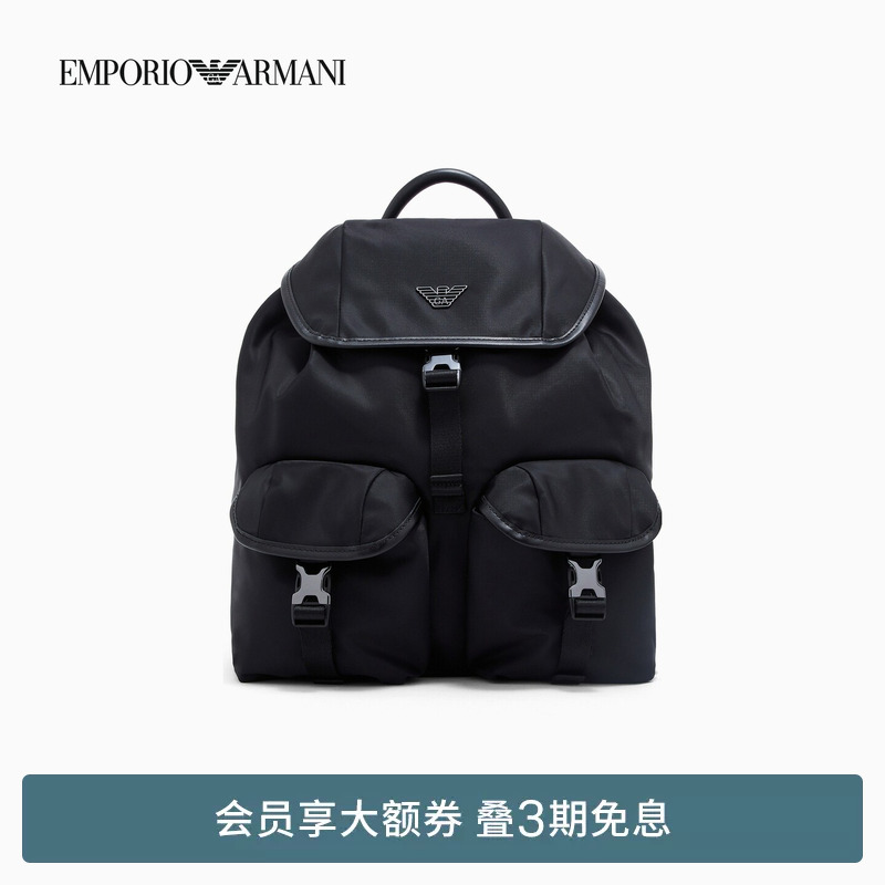 Emporio Armani/Armani's 26Th Spring and Summer New Men's Drawstring Casual Portable Backpack Official