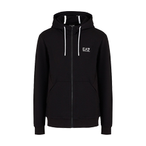 EMPORIO ARMANI Armani EA7 24 new mens cotton hooded fitness cardigan sweatshirt jacket