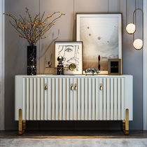 Light and luxurious wind rock board Xuanguan cabinet modern minimalist Villa Entrance decorated cabinet Living room Home Serie storage Dining Side Cabinet