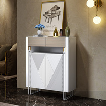 Willy-style Minimalist Door Drawer Shoes Cabinet Rockboard Modern White Door Hall Entrance Light Luxury Cabinet Living-room Storage CLOSED LOCKER