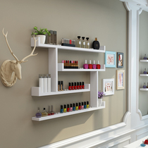 Display stand Cosmetics nail shop nail oil glue shelf Wall-mounted wall shelf Creative partition shelf