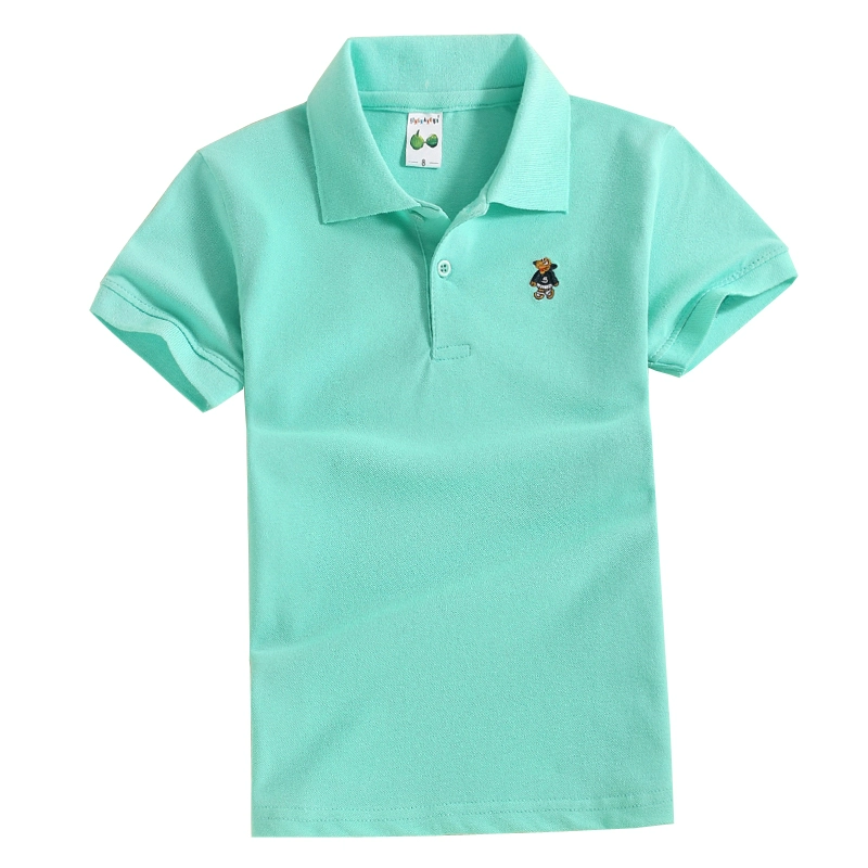 Áo thun cotton trẻ em tay ngắn trong quần áo trẻ em lớn bé trai hè 2018 đồng phục mới cho bé sơ mi polo - Đồng phục trường học / tùy chỉnh thực hiện