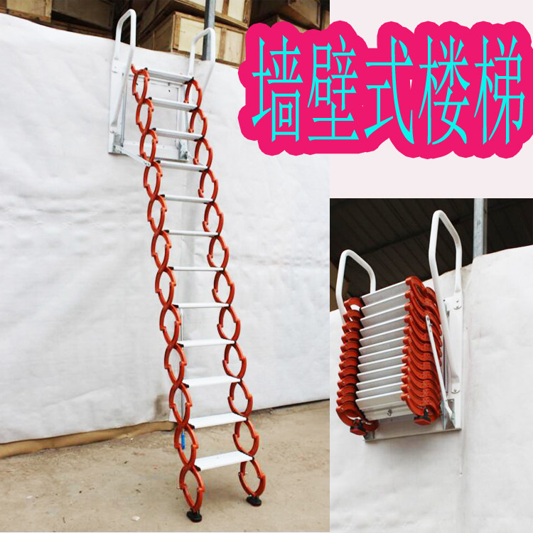 Лестница 佰佳阁楼伸缩楼梯室外自动伸缩楼梯复式升降自动伸拉收缩隐形壁挂