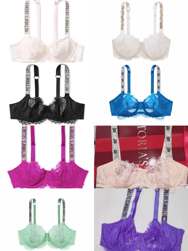 Victoria's Secret Vs Rhinestone Strap Lace Ultra-Thin Semi-Padded Bra with Underwire, No Returns or Exchanges Victoria's Secret Vs Rhinestone Strap Lace Ultra-Thin Semi-Padded Bra with Underwire, No Returns or Exchanges
