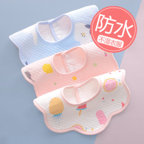 Baby round mouth pure cotton waterproof 360 degrees Rotation towel newborn male and female baby male and female autumn winter scarves around the neck