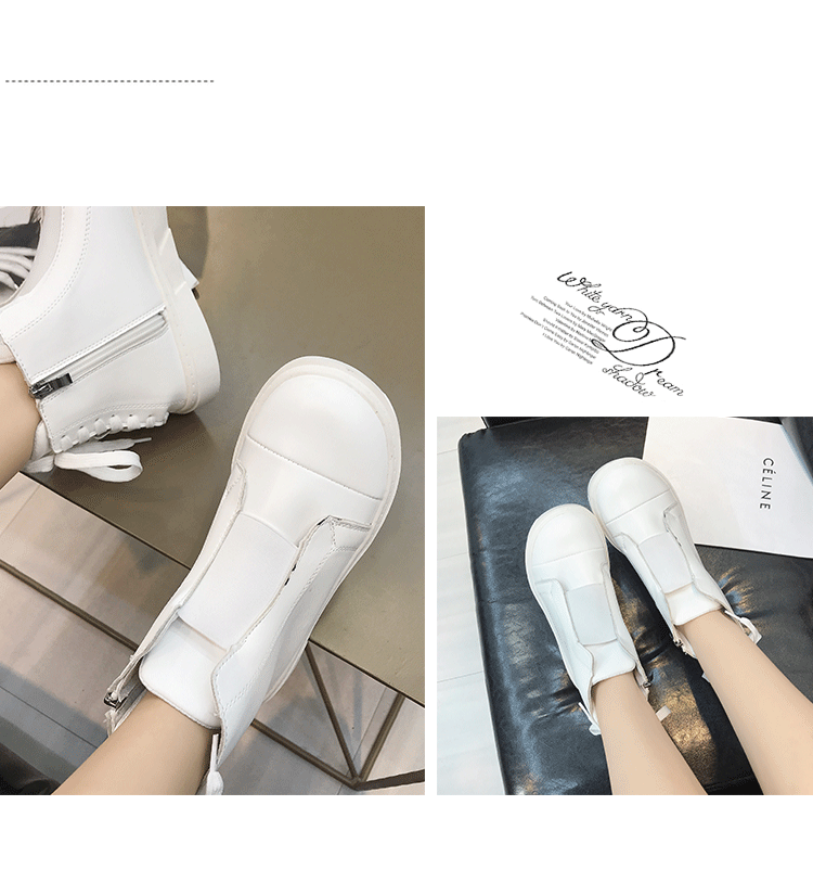 Giày cao gót nữ đế xuồng phiên bản Hàn Quốc của nữ sinh mùa thu 2018 giày thể dục nữ