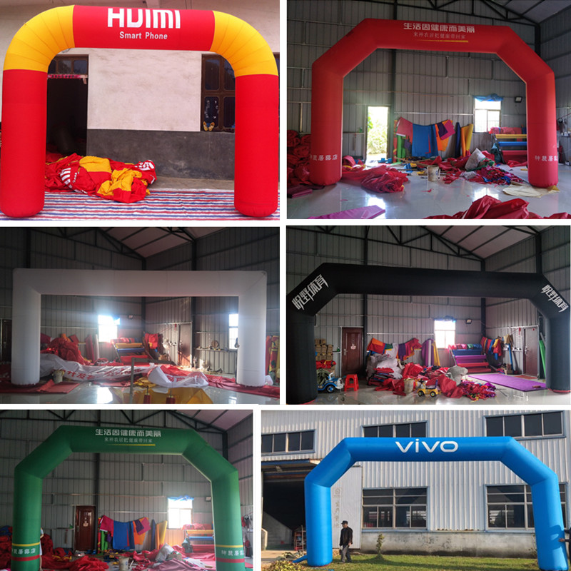 Custom square square inflatable rainbow door promotional advertising arch 3 meters 4 meters 5 meters 6 meters opening ceremony inflatable