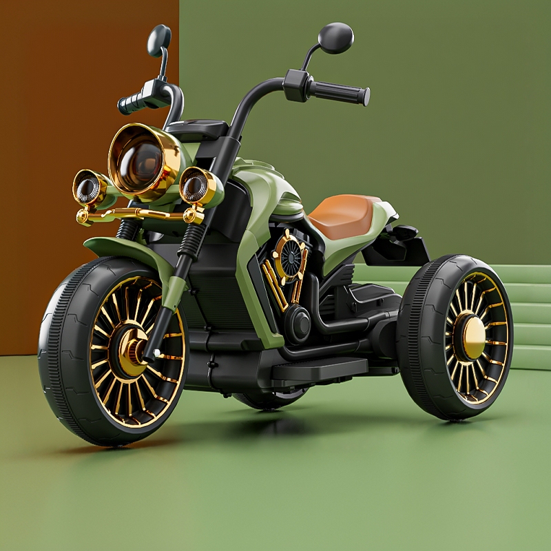 Children's Electric Motorcycle Tricycle, Toy Car for Boys and Girls, Kids' Battery-Powered Vehicle, Rideable Remote Control Car