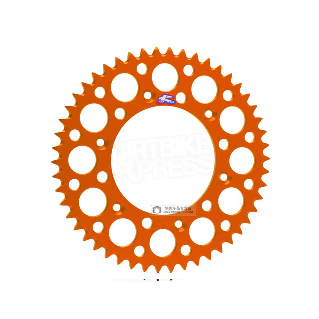 Genuine Renthal Motorcycle Sprocket Motorcycle Parts Rear Gear Plate Off-Road Large Sprocket R Brand Alloy Ktmcrf