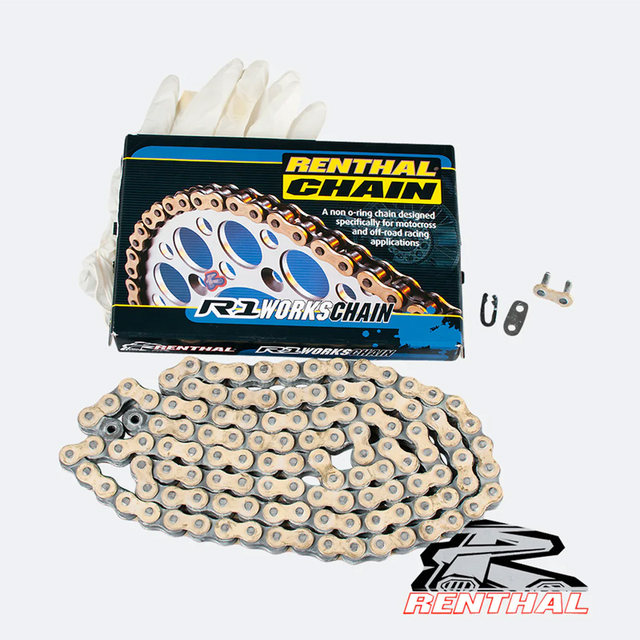 British Hiphal Off-Road Motorcycle Chain Racing Transmission Competitive Chain 520 Imported Field Forest Track Lightweight