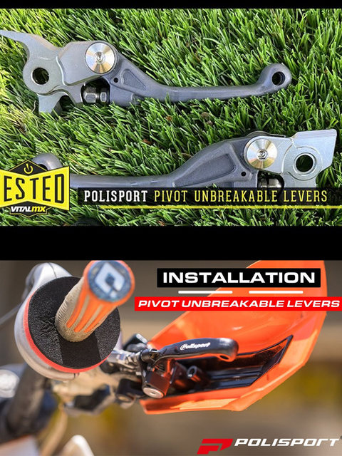 Portugalpolisport Off-Road Motorcycle Anti-Fall Clutch Brake Handle Foldableable Bendable Set