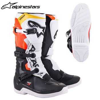 Alpinestars Motorcycle Off-Road Boots Tech 3 Rally Boots Anti-Fall Long Boots Motorcycle Boots Men's T3 Track