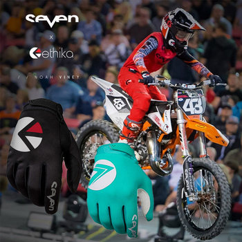 American Seven Kidsren's Off-Road Motorcycle Cycling Gloves Annex Youth Small Size Protective Gloves Anti-Fall Women