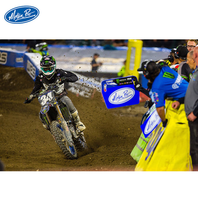 American Motion Pro Off-Road Motorcycle Scoreboard Racing Competitive License Plate Ama Team Handwritten Brand