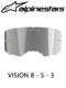 Italian A-Star Off-Road Motorcycle Goggles Vision 8 - 5 - 3 Anti-Fog Goggles Replacement Piece Tear-Off Piece