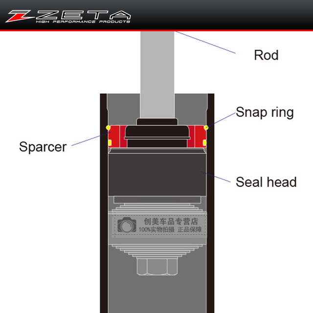 Japan's Zeta Off-Road Motorcycle Accessories Rear Shock Absorption Reduction Kit Imported Car Modification Accessories Reduce 30mm