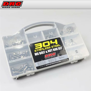 Japanese Drc Motorcycle Screw Pack M6 Large 10/15/20/25/30/35mm Length Repair Parts Screw Box