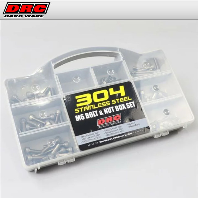 Japanese Drc Motorcycle Screw Pack M6 Large 10/15/20/25/30/35mm Length Repair Parts Screw Box