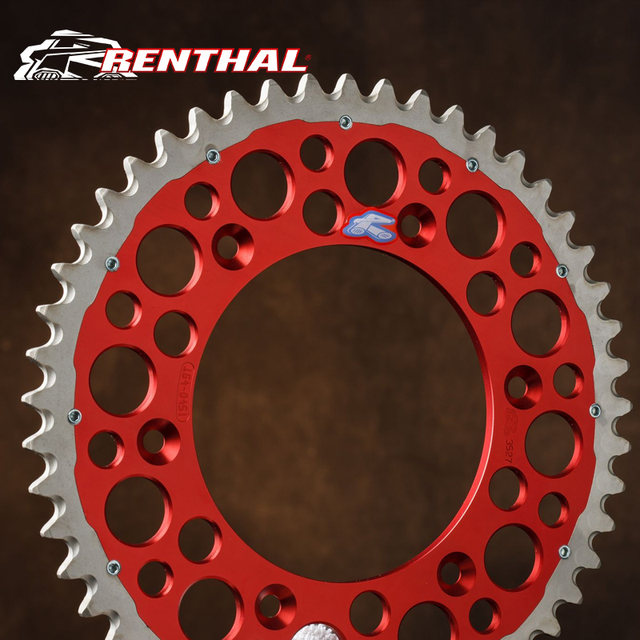 British Imported R Brand Renthal Off-Road Motorcycle Chainring Double-Layer Steel-Clad Aluminum Rear Large Chainring Rear Chainring Sprocket
