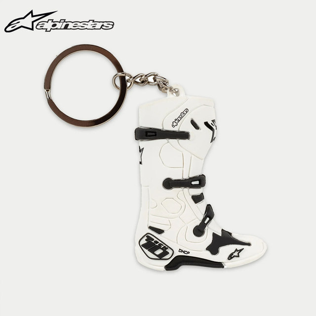 Italian a-star off-road motorcycle T10 boots keychain racing theme hanging chain TECH 10 KEYFOB