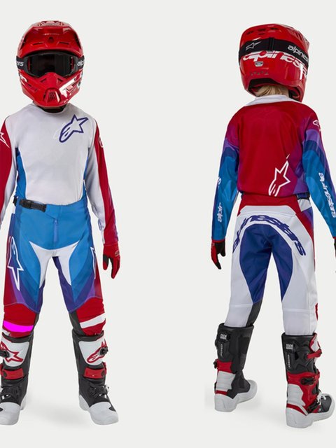 26 Italian A-Star Kidsren's Off-Road Motorcycle Cycling Clothing Set Youth Protective Breathable Small Size Racing Clothing