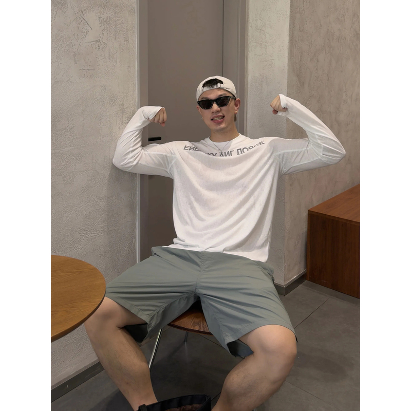 Mkdp 26Ss American-Style Ultra-Lightweight T-Shirt with a Strong and Stylish Look, Long-Sleeved Cover-Up Shirt Mkdp 26Ss American-Style Ultra-Lightweight T-Shirt with a Strong and Stylish Look, Long-Sleeved Cover-Up Shirt